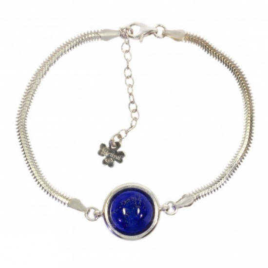 Sterling Silver Lapis Lazuli Bracelet B-64-01