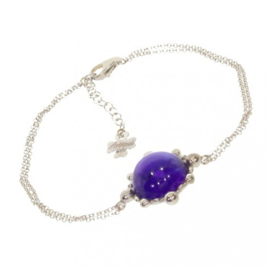 Sterling Silver Amethyst Bracelet B-74-01 Sterling Silver Amethyst Bracelet B-74-01