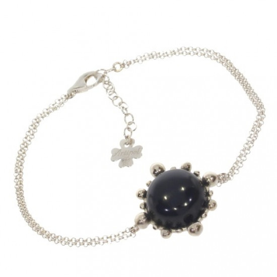 Sterling Silver Black Onyx Bracelet B-74-01