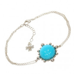 bracelet Turquoise argent B-74-01
