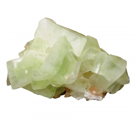 green apophyllite and stilbite