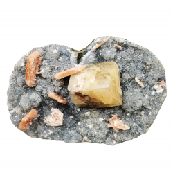 stilbite on calcite