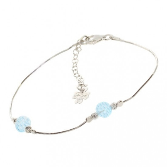 Sterling Silver Blue topaze Bracelet B-24-01 Sterling Silver Blue topaze Bracelet B-24-01