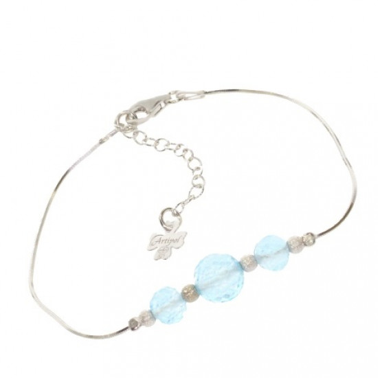 Sterling Silver Blue topaze Bracelet B-26-01 Sterling Silver Blue topaze Bracelet B-26-01