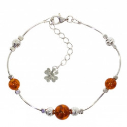 bracelet Ambre argent 
