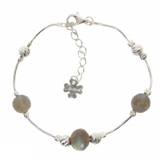Sterling Silver Labradorite Bracelet B-32-01 Sterling Silver Labradorite Bracelet B-32-01