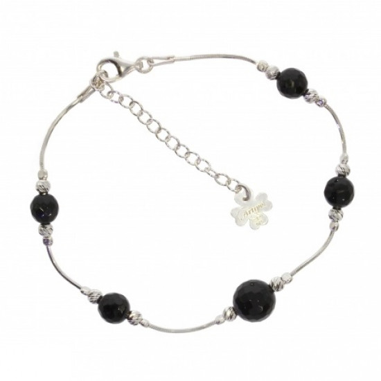 bracelet onyx argent bracelet onyx argent