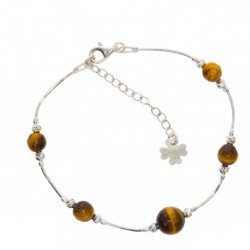 bracelet Oeil de tigre argent 