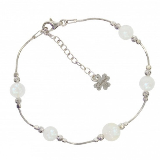 Sterling Silver Moonstone Bracelet B-36-01