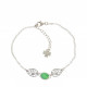 Sterling Silver Emerald Bracelet B-48-01