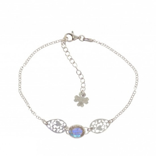Sterling Silver Labradorite Bracelet B-48-01 Sterling Silver Labradorite Bracelet B-48-01