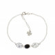 Sterling Silver Black Onyx Bracelet B-48-01 Sterling Silver Black Onyx Bracelet B-48-01