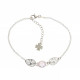 Sterling Silver Rose Quartz Bracelet B-48-01 Sterling Silver Rose Quartz Bracelet B-48-01
