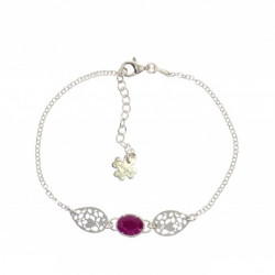 bracelet rubis argent