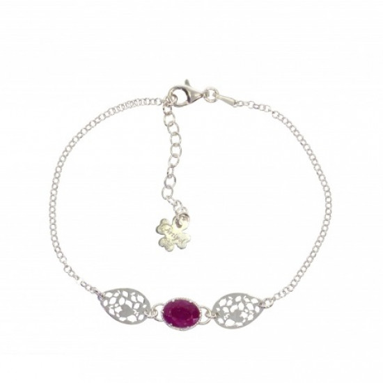 Sterling Silver Ruby B-48-01Bracelet Sterling Silver Ruby B-48-01Bracelet