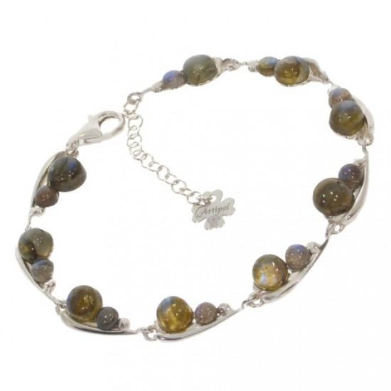 Sterling Silver labradorite Bracelet B-70-01 Sterling Silver labradorite Bracelet B-70-01