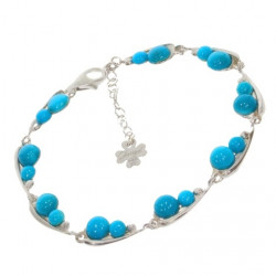 bracelet Turquoise argent B-70-01