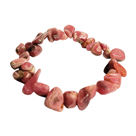 Rhodocrosite Chips Bracelet Rhodocrosite Chips Bracelet