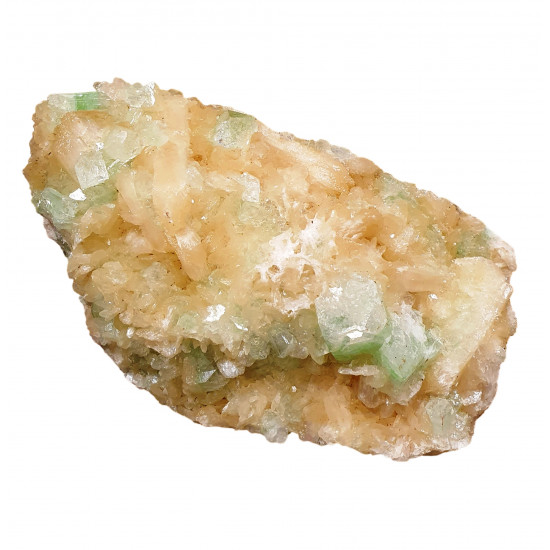 green apophyllite and stilbite