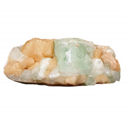apophyllite verte et stilbite