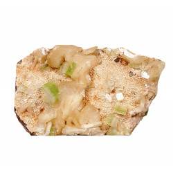 apophyllite verte et stilbite