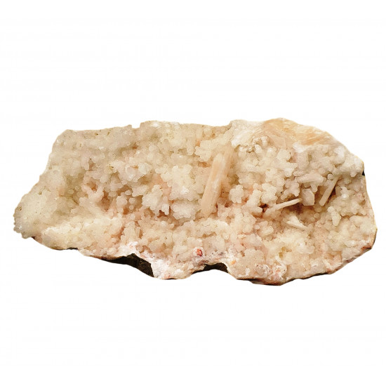 stilbite on chalcedony