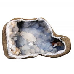 apophyllite stilbite on chalcedony