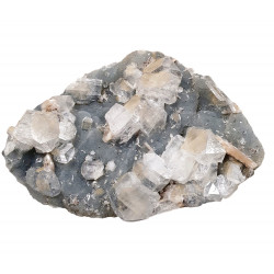 apophyllite, stilbite on chalcedony