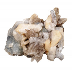 apophyllite stilbite on chalcedony