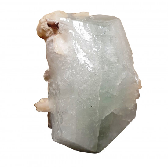 blue apophyllite on stilbite
