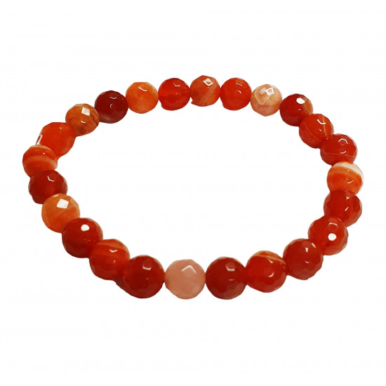 Sardonyx Bracelet 8mm faceted