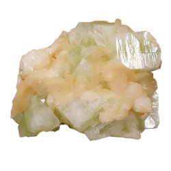 apophyllite verte sur stilbite