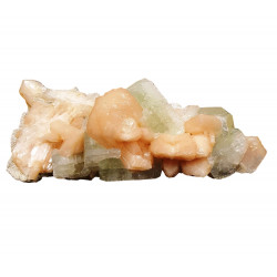 apophyllite verte sur stilbite