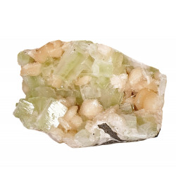 apophyllite verte sur stilbite