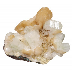 apophyllite verte sur stilbite