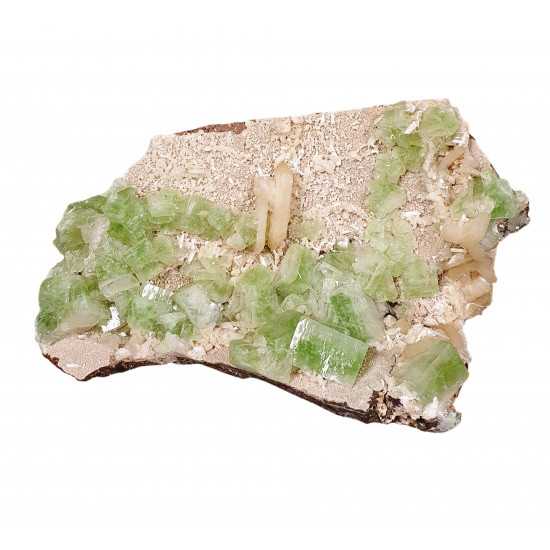 green apophyllite and stilbite green apophyllite and stilbite