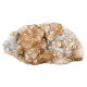 Brown apophyllite on chalcedony