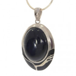 Sterling Silver Black onyx Pendant P50-06