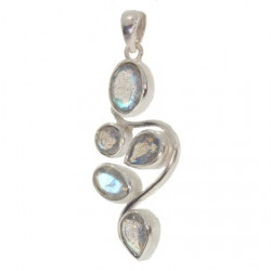 Sterling Silver Labradorite Pendant PF-54