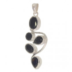 Sterling Silver Black onyx Pendant PF-54