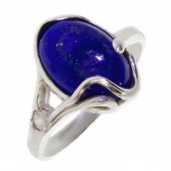 Bague 42-27 Lapis lazuli argent