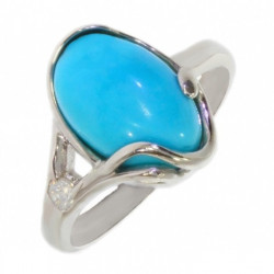 Ring 42-27 Sterling Silver Turquoise