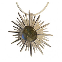 Sterling Silver Labradorite Pendant P34-18