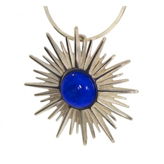 Sterling Silver lapis lazuli Pendant P34-18
