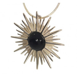Sterling Silver Black onyx Pendant P34-18