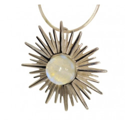 Sterling Silver Moonstone Pendant P34-18