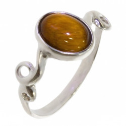 Ring 22-05 Tiger's eye Sterling Silver