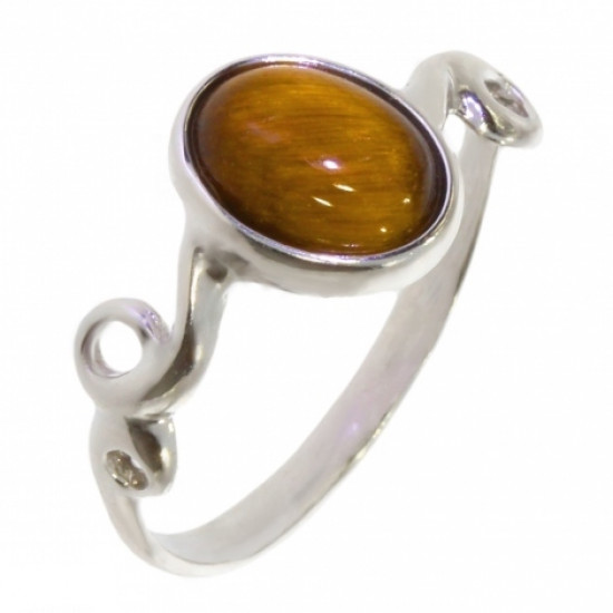 Ring 22-05 Tiger's eye Sterling Silver