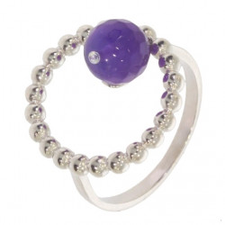 Ring 30-35 Amethyst Sterling Silver