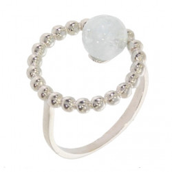 Ring 30-35 Aquamarine Sterling Silver